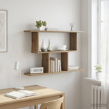 vidaXL Wall Shelf White 80x15x50.5 cm Engineered Wood