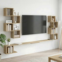 vidaXL Wandgemonteerd TV Rek Wit 180 x 15 x 94 cm Bewerkt hout
