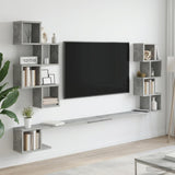 vidaXL Wandgemonteerd TV Rek Wit 180 x 15 x 94 cm Bewerkt hout