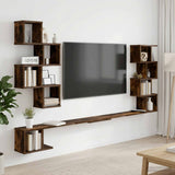 vidaXL Wandgemonteerd TV Rek Wit 180 x 15 x 94 cm Bewerkt hout