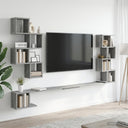 vidaXL Wandgemonteerd TV Rek Wit 180 x 15 x 94 cm Bewerkt hout
