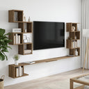 vidaXL Wandgemonteerd TV Rek Wit 180 x 15 x 94 cm Bewerkt hout