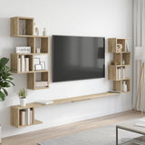 vidaXL Wandgemonteerd TV Rek Wit 180 x 15 x 94 cm Bewerkt hout