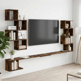 vidaXL Wandgemonteerd TV Rek Wit 180 x 15 x 94 cm Bewerkt hout