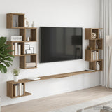 vidaXL Wandgemonteerd TV Rek Wit 180 x 15 x 94 cm Bewerkt hout