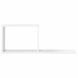 vidaXL Zwevende schappen Wit 80 x 15 x 30 cm Bewerkt hout