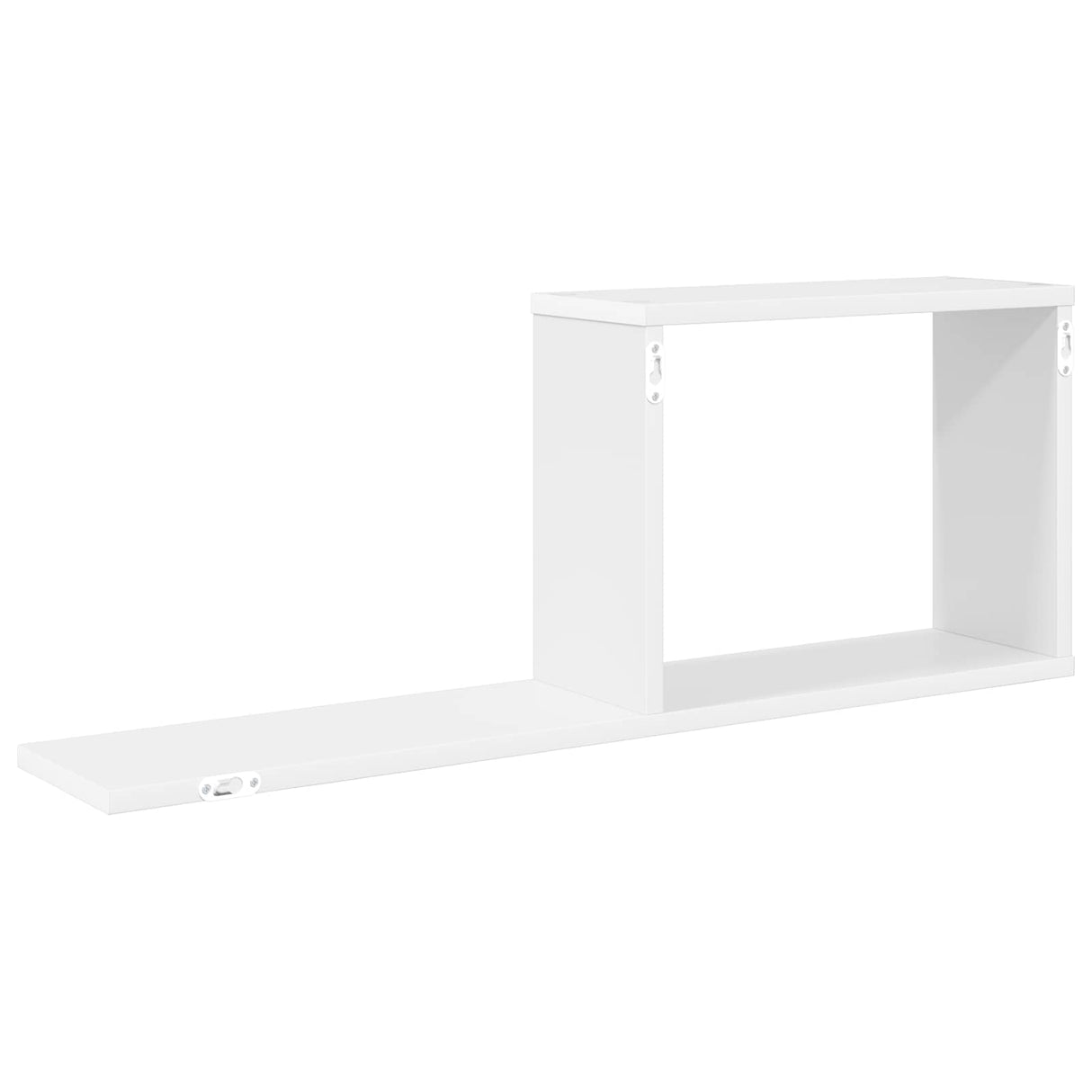 vidaXL Zwevende schappen Wit 80 x 15 x 30 cm Bewerkt hout