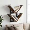 vidaXL Wall-Mounted Shelf Black Oak 43x15x47 cm Engineered Wood
