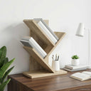 vidaXL Boomboekenplank 3-laags 30 x 18 x 40 cm Bewerkt hout Wit