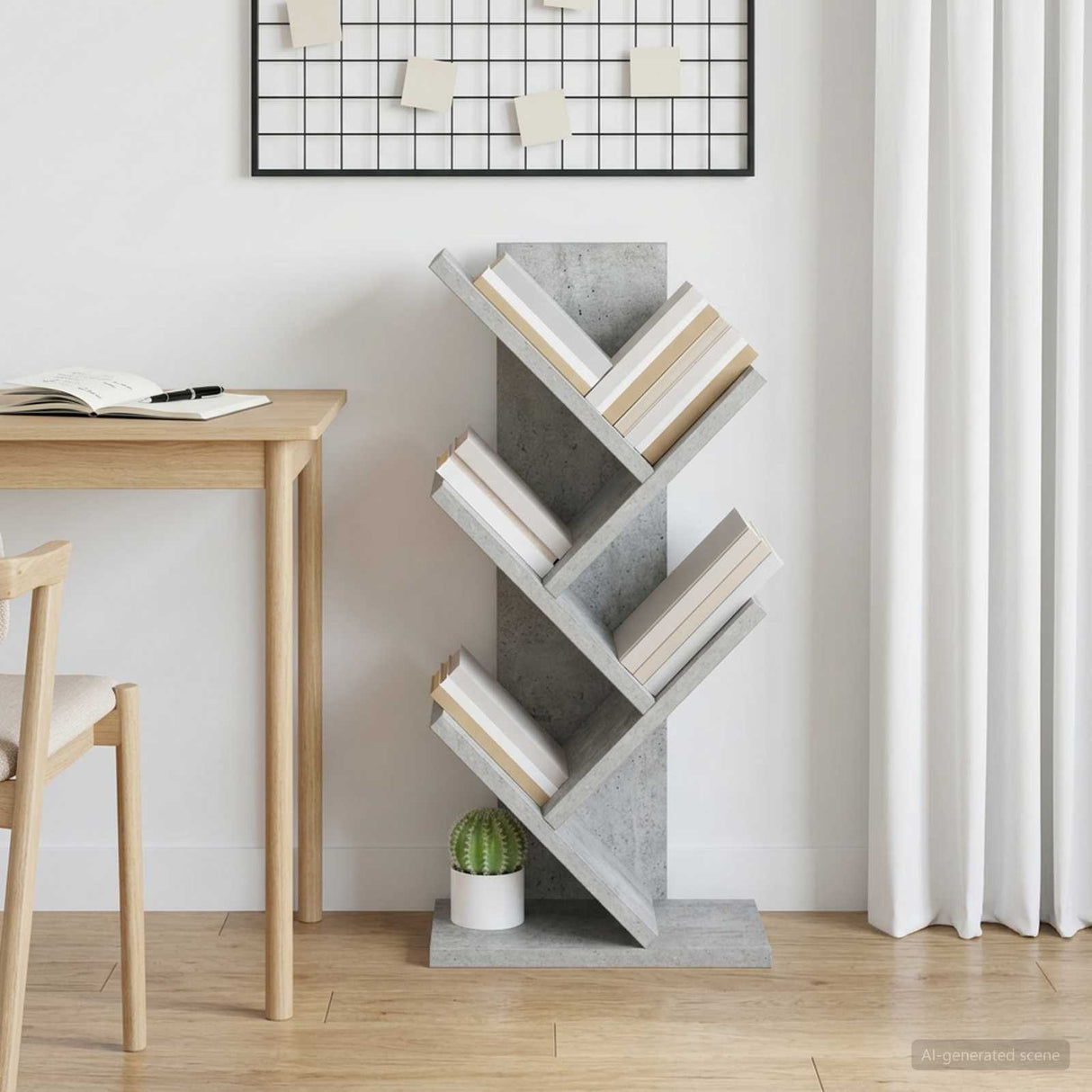 vidaXL Boomboekenplank 3-laags 30 x 18 x 40 cm Bewerkt hout Wit
