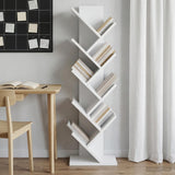 vidaXL Boomboekenplank 3-laags 30 x 18 x 40 cm Bewerkt hout Wit