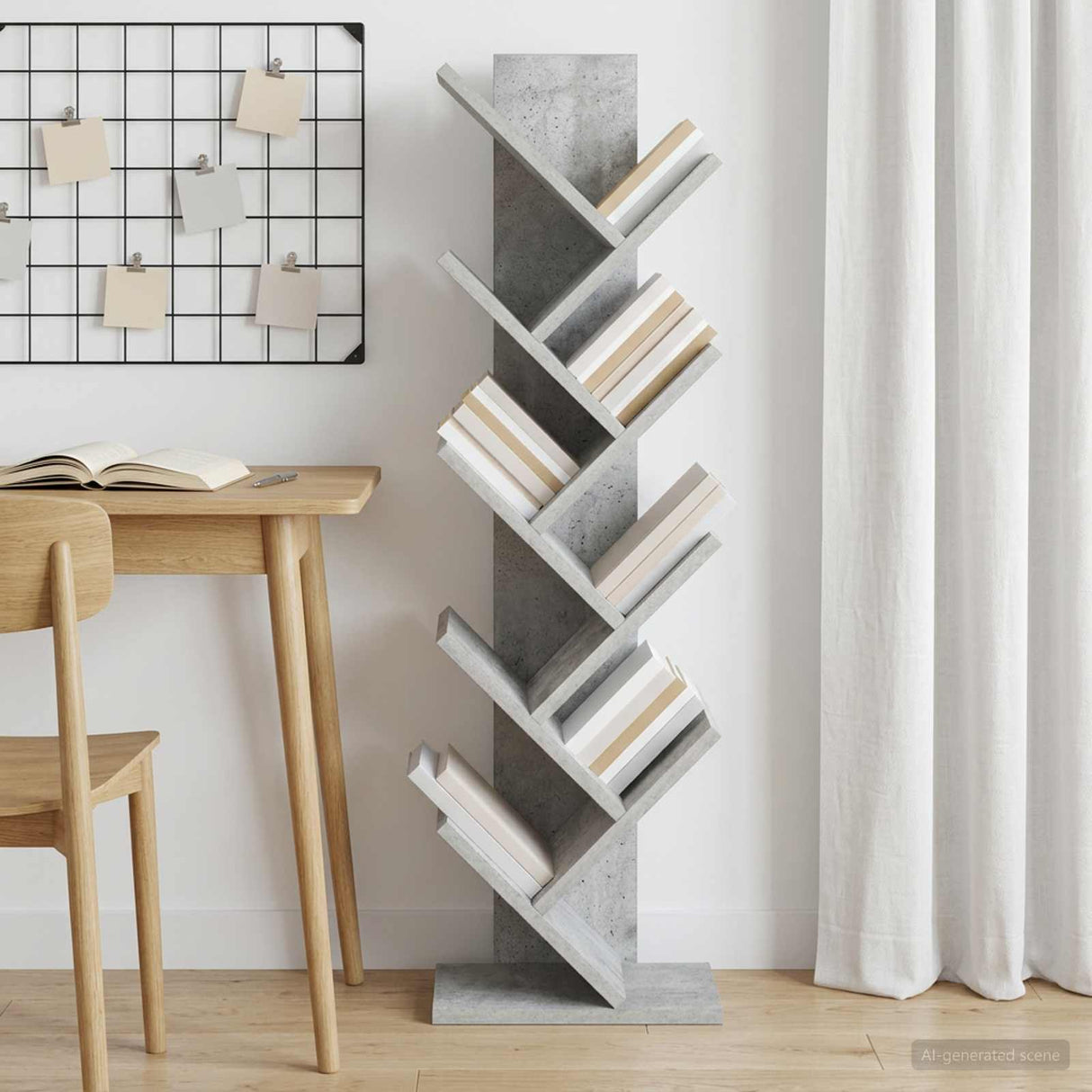 vidaXL Boomboekenplank 3-laags 30 x 18 x 40 cm Bewerkt hout Wit