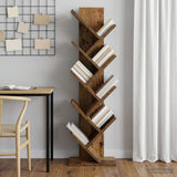 vidaXL Boomboekenplank 3-laags 30 x 18 x 40 cm Bewerkt hout Wit