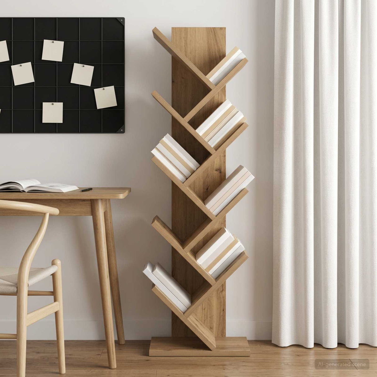 vidaXL Boomboekenplank 3-laags 30 x 18 x 40 cm Bewerkt hout Wit