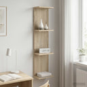 vidaXL Wandplank Wit 25 x 15 x 100 cm Bewerkt hout