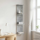 vidaXL Wandplank Wit 25 x 15 x 100 cm Bewerkt hout