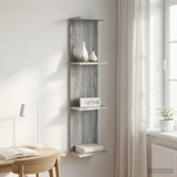 vidaXL Wandplank Wit 25 x 15 x 100 cm Bewerkt hout