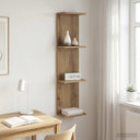 vidaXL Wandplank Wit 25 x 15 x 100 cm Bewerkt hout