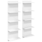 vidaXL Wandplank Wit 25 x 15 x 100 cm Bewerkt hout