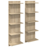 vidaXL Wandplank Wit 25 x 15 x 100 cm Bewerkt hout