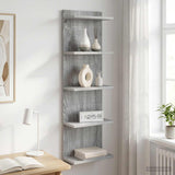 vidaXL Wandplank Wit 25 x 15 x 100 cm Bewerkt hout