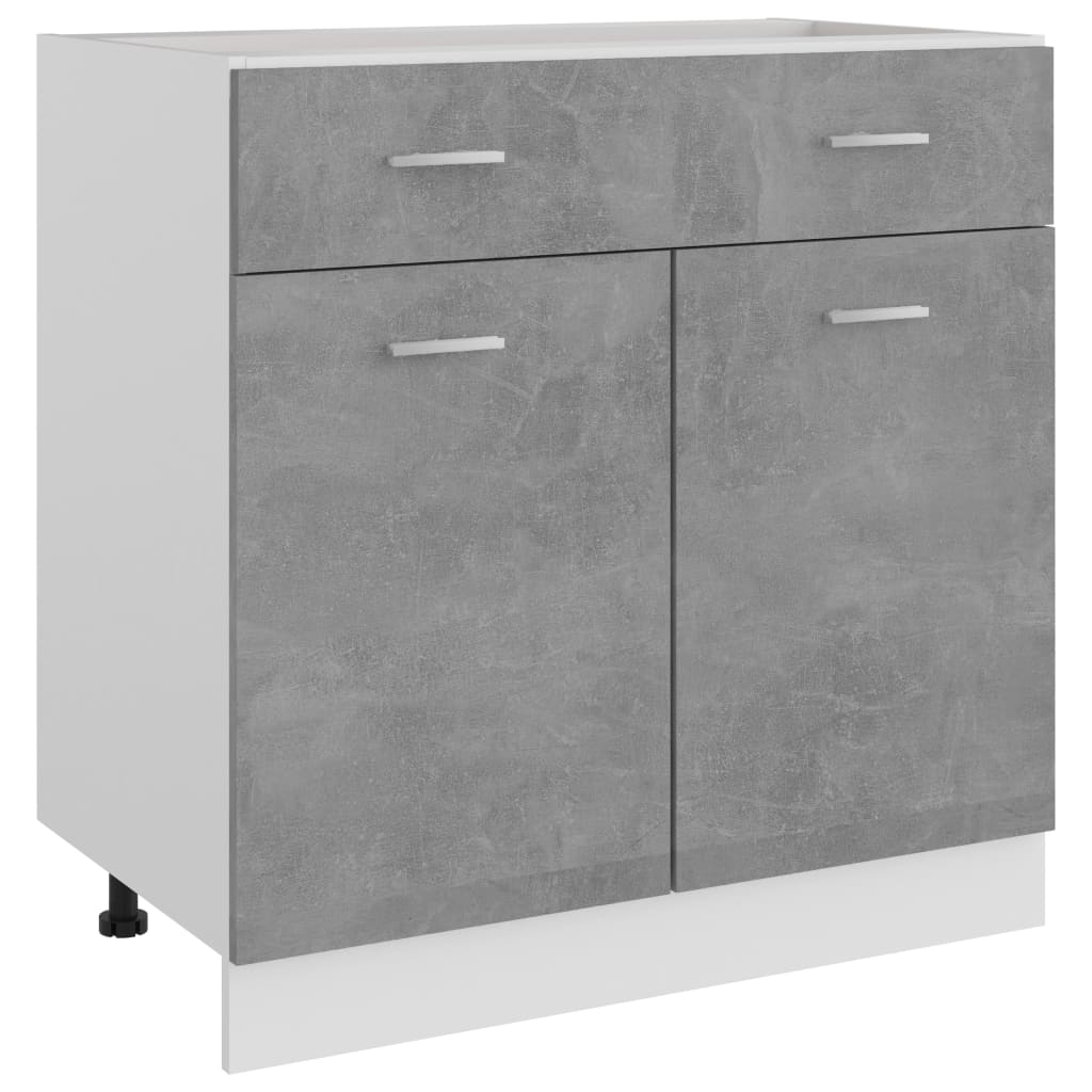 vidaXL Wastafelonderkast 80x46x81,5cm bewerkt hout sonoma eikenkleurig