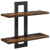 vidaXL Zwevende schappen Zwart eiken 40 x 15 x 40 cm Bewerkt hout