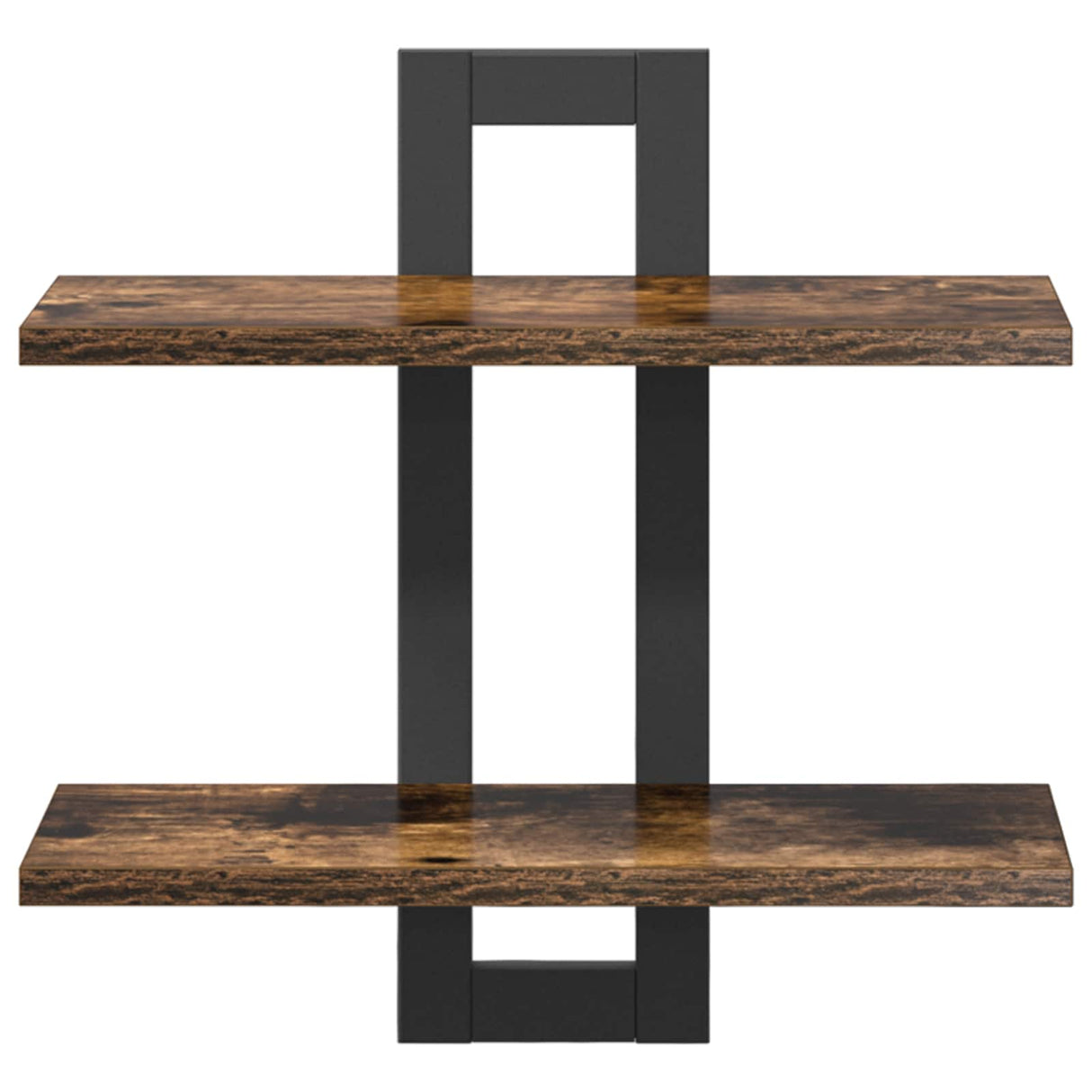 vidaXL Zwevende schappen Zwart eiken 40 x 15 x 40 cm Bewerkt hout