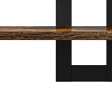 vidaXL Zwevende schappen Zwart eiken 40 x 15 x 40 cm Bewerkt hout