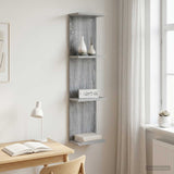 vidaXL Wandplank Wit 25 x 15 x 100 cm Bewerkt hout