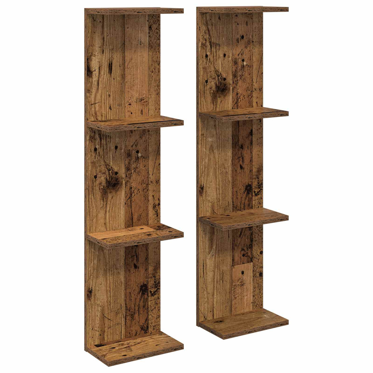 vidaXL Wandplank Wit 25 x 15 x 100 cm Bewerkt hout