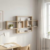 vidaXL Wandplank Wit 130 x 10 x 50 cm Bewerkt hout