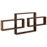 vidaXL Wandplank Wit 130 x 10 x 50 cm Bewerkt hout