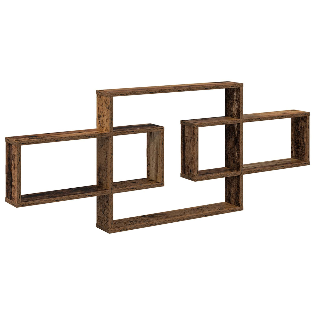 vidaXL Wandplank Wit 130 x 10 x 50 cm Bewerkt hout