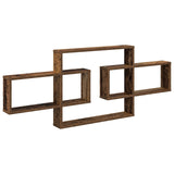 vidaXL Wandplank Wit 130 x 10 x 50 cm Bewerkt hout
