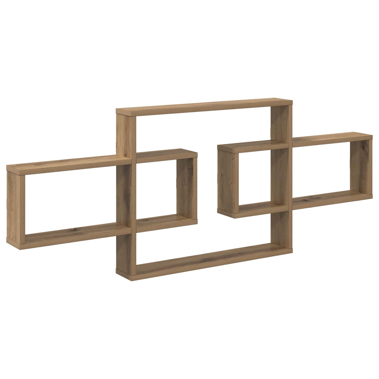 vidaXL Wandplank Wit 130 x 10 x 50 cm Bewerkt hout