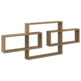 vidaXL Wandplank Wit 130 x 10 x 50 cm Bewerkt hout
