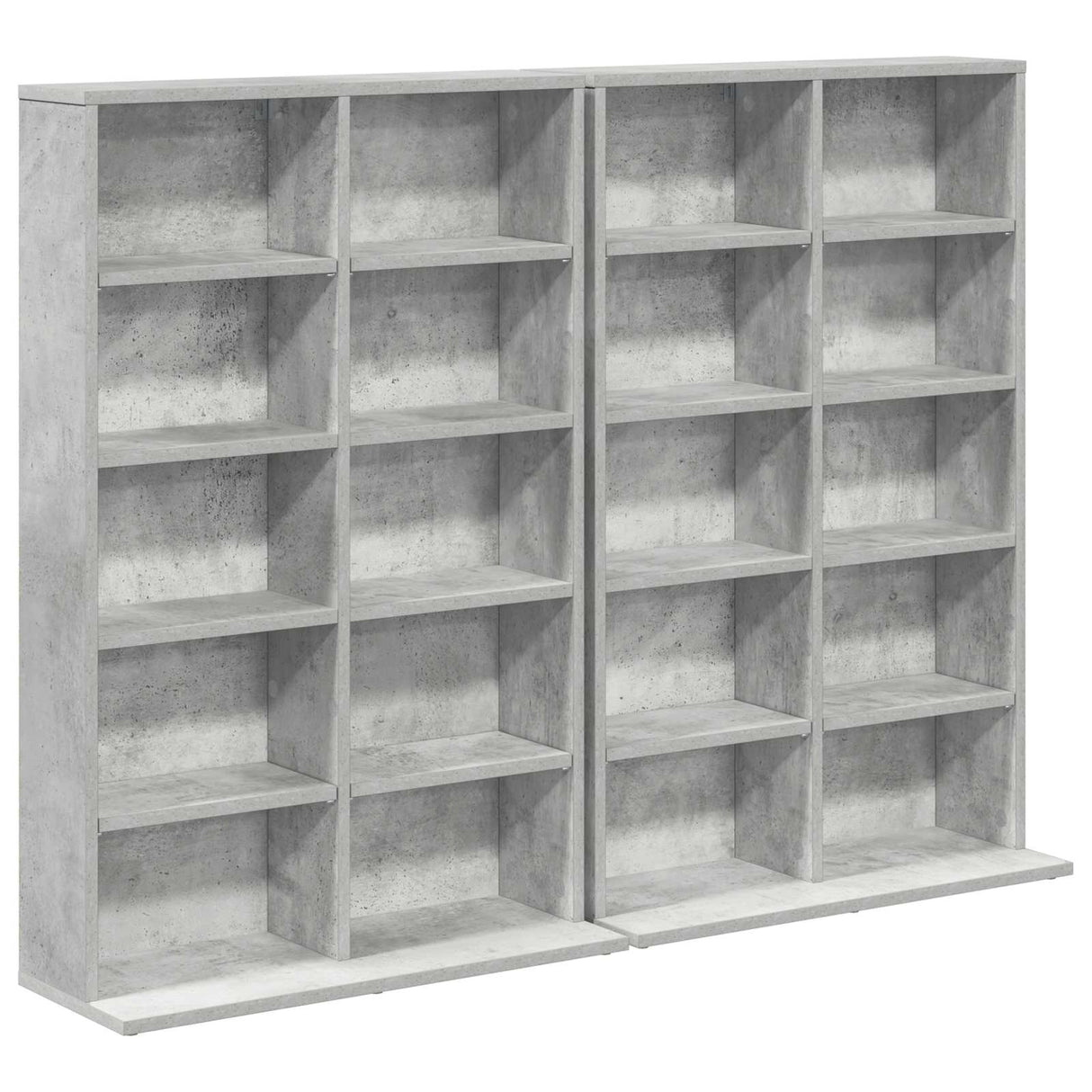 vidaXL CD Kast 2 st Sonoma Eiken 65 x 23,5 x 97,5 cm Bewerkt hout