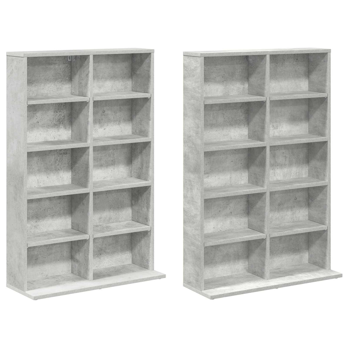 vidaXL CD Kast 2 st Sonoma Eiken 65 x 23,5 x 97,5 cm Bewerkt hout