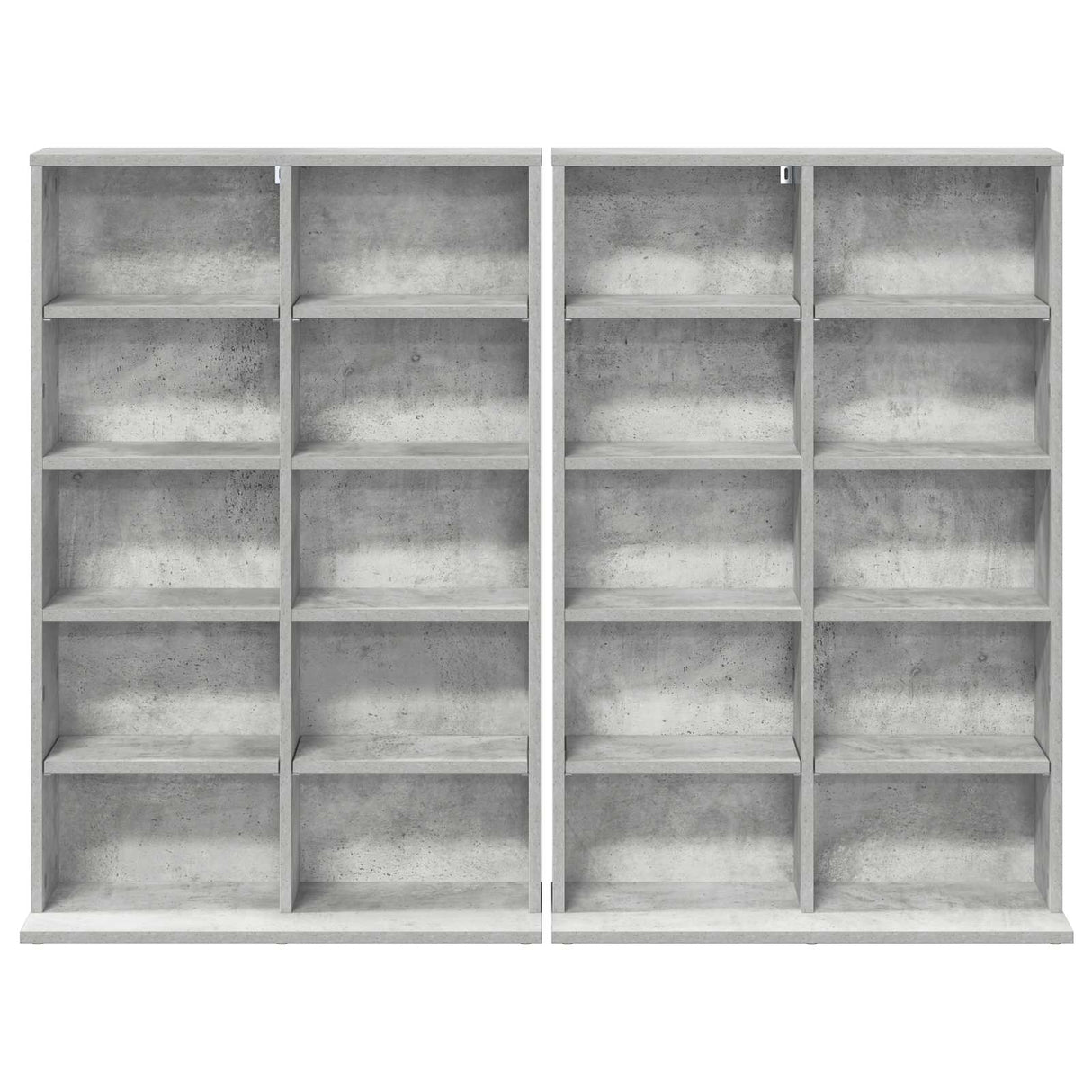 vidaXL CD Kast 2 st Sonoma Eiken 65 x 23,5 x 97,5 cm Bewerkt hout