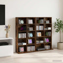vidaXL CD Kast 2 st Sonoma Eiken 65 x 23,5 x 97,5 cm Bewerkt hout