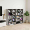 vidaXL CD Kast 2 st Sonoma Eiken 65 x 23,5 x 97,5 cm Bewerkt hout