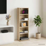 vidaXL CD Kast 2 st Sonoma Eiken 65 x 23,5 x 97,5 cm Bewerkt hout
