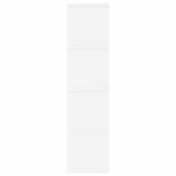 vidaXL CD Opslagrek 2 st Wit 40 x 17 x 17 cm Bewerkt hout