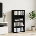 vidaXL CD Opslagrek 2 st Wit 40 x 17 x 17 cm Bewerkt hout