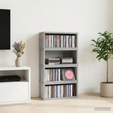 vidaXL CD Opslagrek 2 st Wit 40 x 17 x 17 cm Bewerkt hout