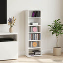 vidaXL CD Kast Wit 60 x 17 x 92 cm Bewerkt hout