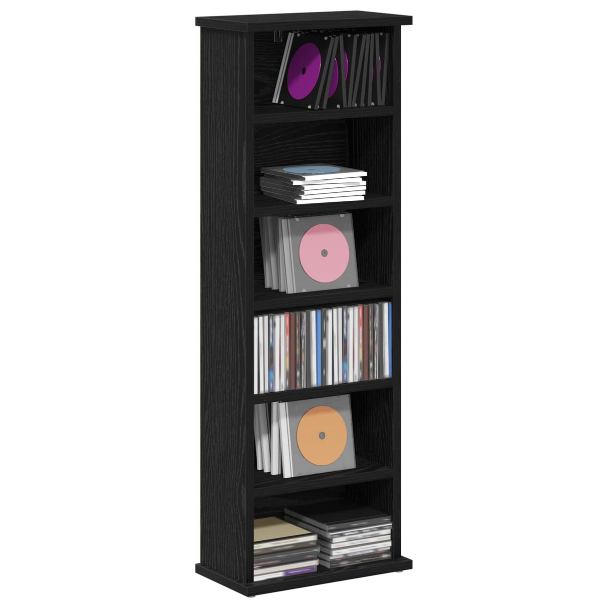 vidaXL CD Kast Wit 60 x 17 x 92 cm Bewerkt hout