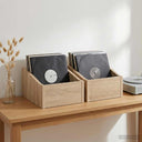 vidaXL LP Recorddoos 2 st Sonoma Eiken 23 x 33 x 16 cm Bewerkt hout