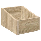 vidaXL LP Recorddoos 2 st Sonoma Eiken 23 x 33 x 16 cm Bewerkt hout